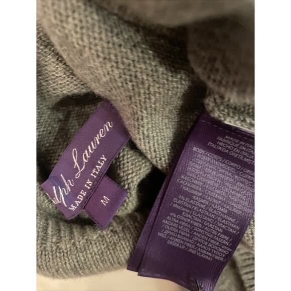 Ralph Lauren Collection Purple Label Cashmere Day Sweater Midi Dress Turtleneck - Picture 7 of 9